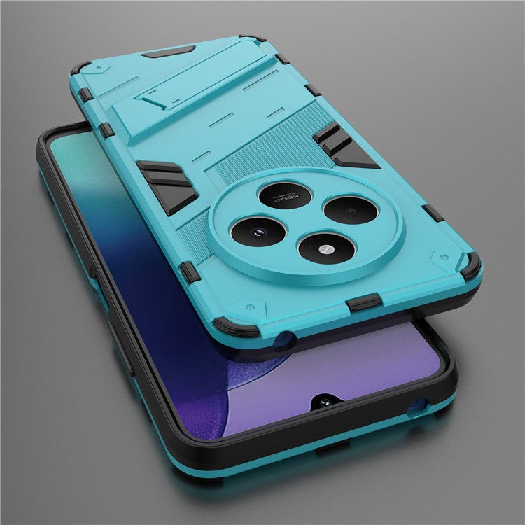 For Xiaomi Poco C75 4G / Redmi 14R 5G / 14C 4G Case PC+TPU Shockproof Phone Cover with Kickstand - Baby Blue