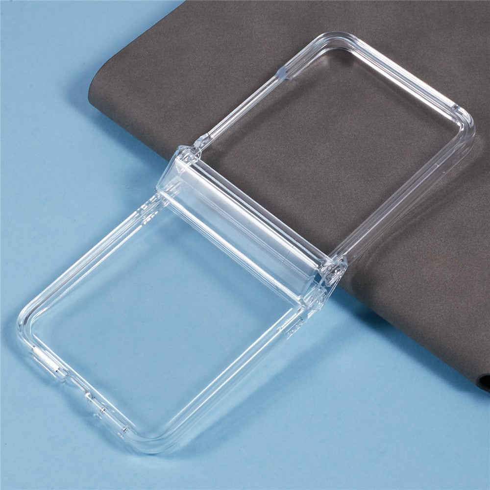For Motorola Razr 50 Ultra 5G Shockproof Case Crystal Clear PC Phone Shell 3-Piece Design Phone Cover