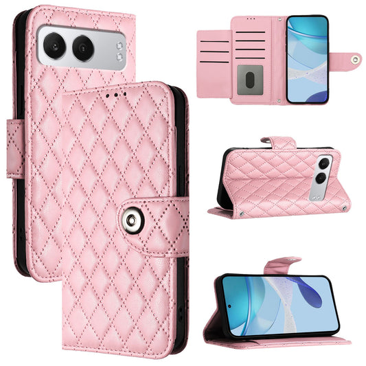 For OnePlus Nord 4 Case YB Imprinting Series-8 Leather Wallet Phone Cover with 7 Card Slots - Pink
