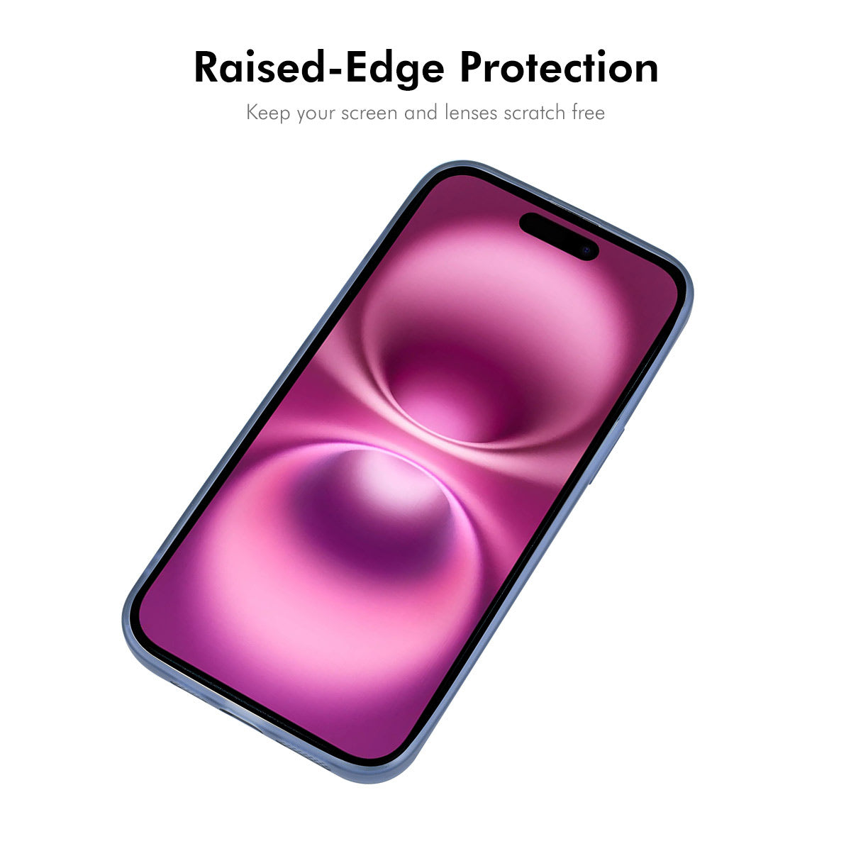 For iPhone 16 Plus ENKAY HAT PRINCE Case Matte TPU Phone Cover with Lens Film + 9H Glass Protector - Purple