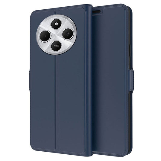 For Xiaomi Poco C75 4G / Redmi 14R 5G / 14C 4G Case Shockproof TPU Inner Shell Leather Phone Cover Card Slot - Blue
