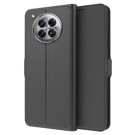 For Infinix Zero 40 5G Case Shockproof TPU Inner Shell Leather Phone Cover Card Slot - Black