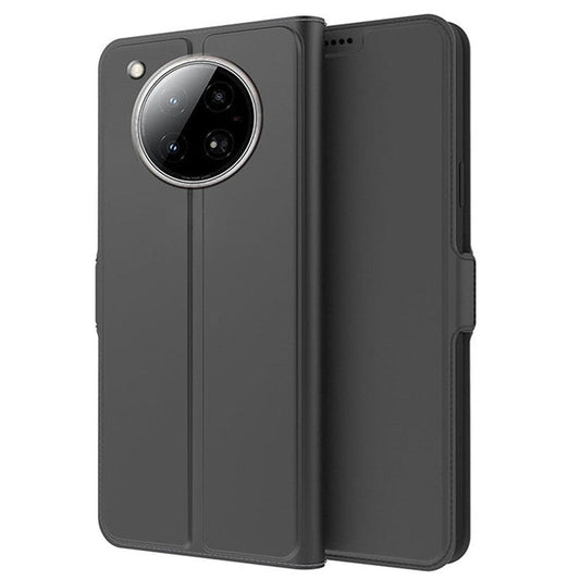 For Infinix Zero 40 4G Case Shockproof TPU Inner Shell Leather Phone Cover Card Slot - Black