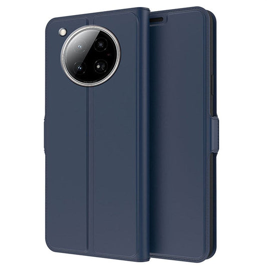 For Infinix Zero 40 4G Case Shockproof TPU Inner Shell Leather Phone Cover Card Slot - Blue