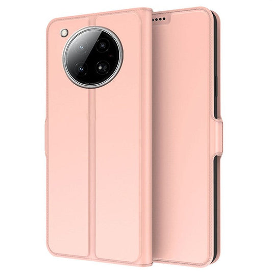 For Infinix Zero 40 4G Case Shockproof TPU Inner Shell Leather Phone Cover Card Slot - Rose Gold