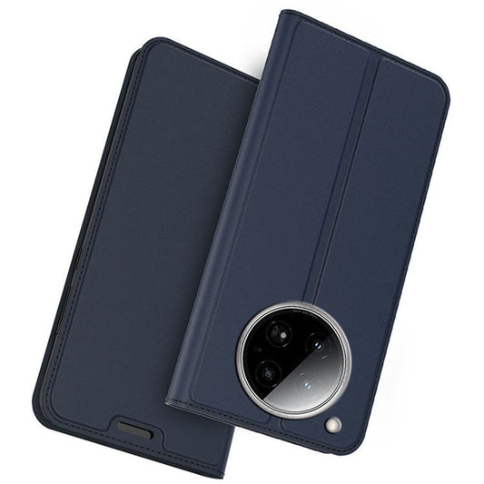 For Infinix Zero 40 4G Case PU Leather Phone Cover with Card Holder Stand Magnetic Closure - Blue