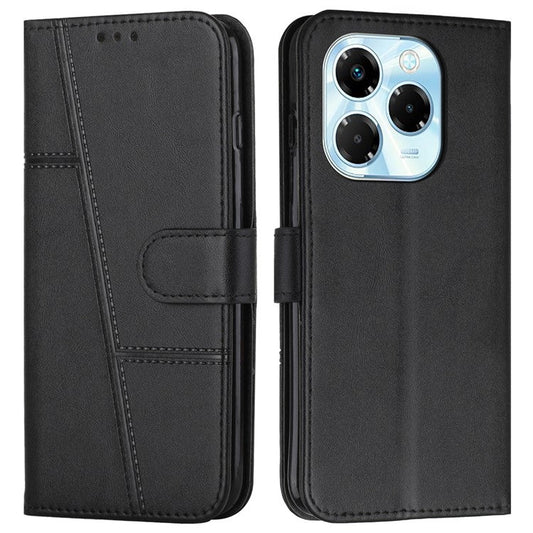 For Infinix Note 40X 5G Case Stand Flip Protective Leather Phone Cover - Black