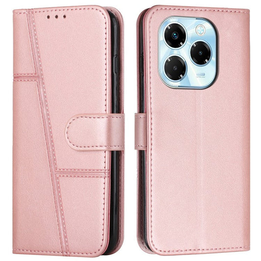For Infinix Note 40X 5G Case Stand Flip Protective Leather Phone Cover - Rose Gold