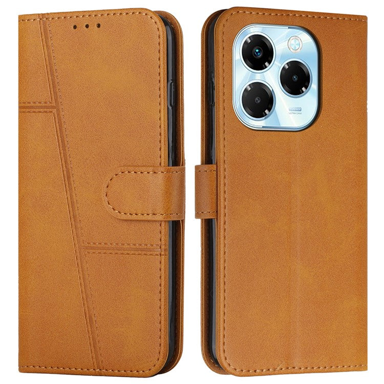 For Infinix Note 40X 5G Case Stand Flip Protective Leather Phone Cover - Yellow