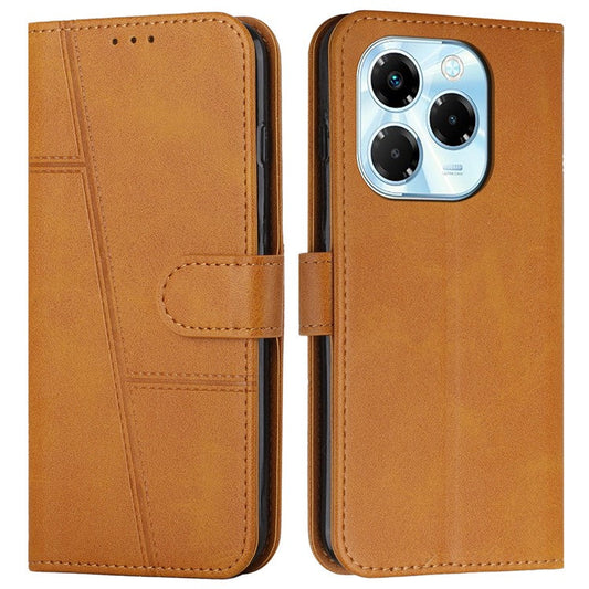 For Infinix Note 40X 5G Case Stand Flip Protective Leather Phone Cover - Yellow