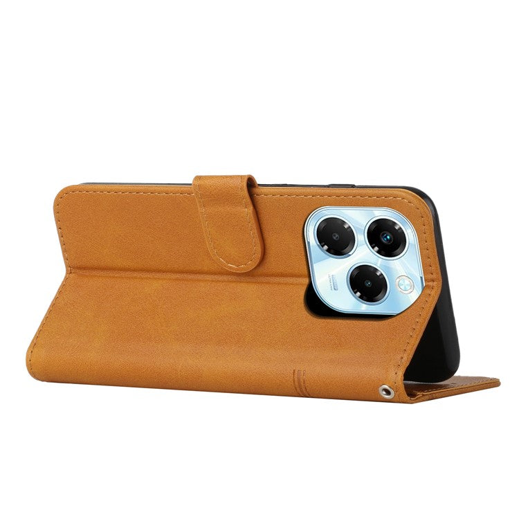 For Infinix Note 40X 5G Case Stand Flip Protective Leather Phone Cover - Yellow