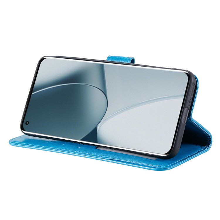 For Motorola Edge 50 Neo 5G / Moto S50 5G / Thinkphone 25 5G Case Imprinted Totem PU Leather Wallet Stand Phone Cover - Blue