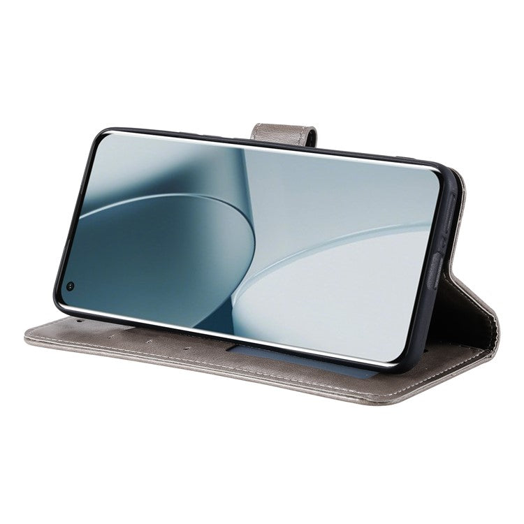 For Motorola Edge 50 Neo 5G / Moto S50 5G / Thinkphone 25 5G Case Imprinted Totem PU Leather Wallet Stand Phone Cover - Grey