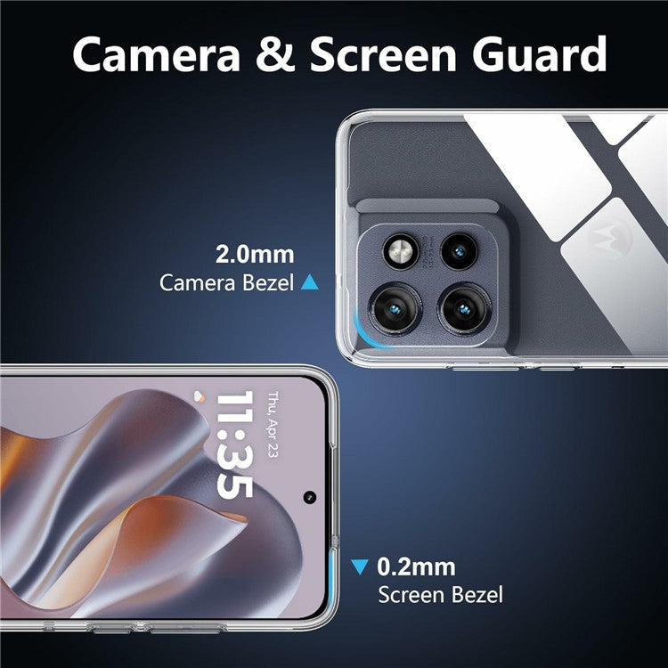 For Motorola Edge 50 Neo 5G / Moto S50 5G / Thinkphone 25 5G Case Anti-Fingerprint Crystal Clear TPU Phone Cover