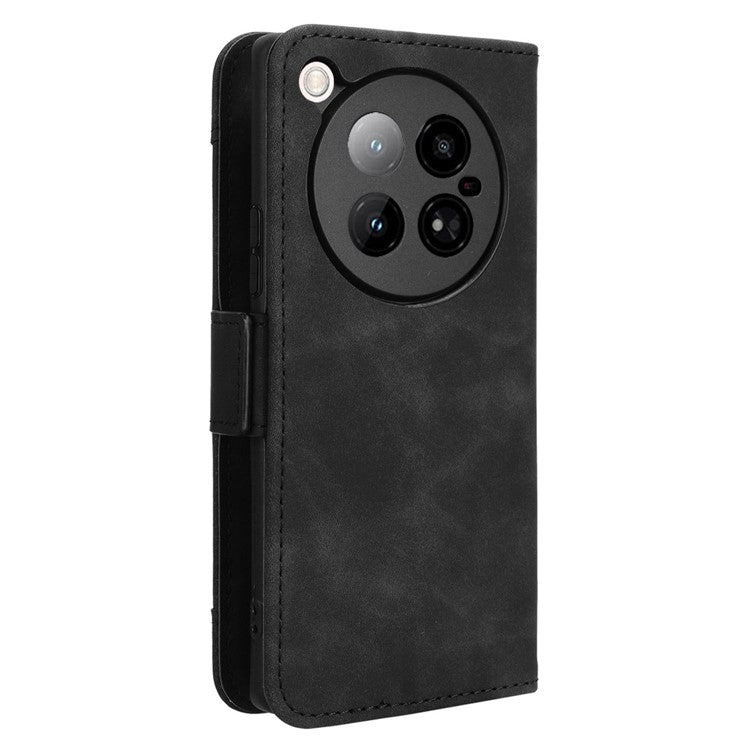 For Infinix Zero 40 4G X6860 Leather Case Phone Wallet Cover with Multiple Card Slots - Black