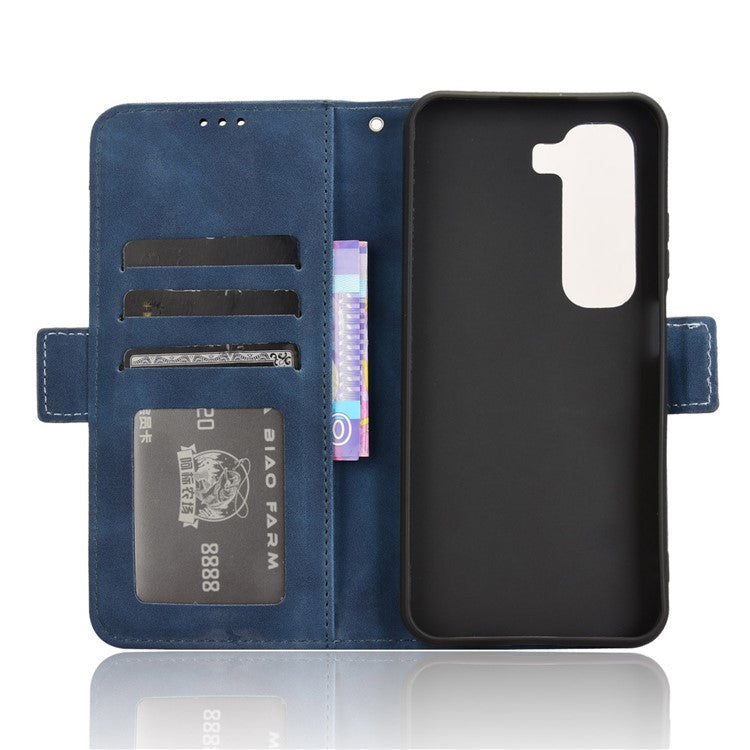 For Infinix Hot 50 5G X6720 Leather Case Phone Wallet Cover with Multiple Card Slots - Blue