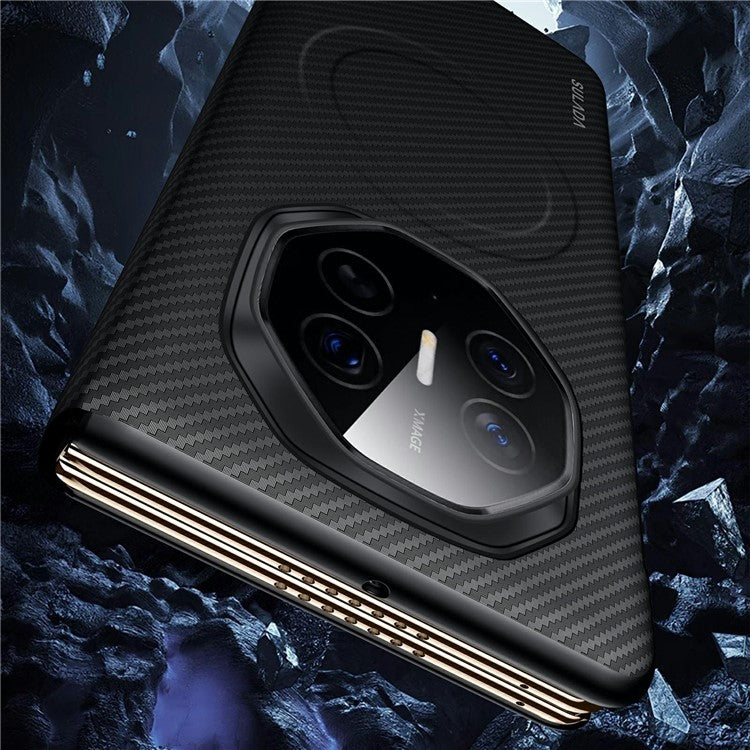 SULADA For Huawei Mate XT Ultimate Case View Window Leather Phone Cover with Auto Wake / Sleep - Blue