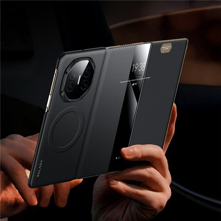 SULADA For Huawei Mate XT Ultimate Case View Window Leather Phone Cover with Auto Wake / Sleep - Blue