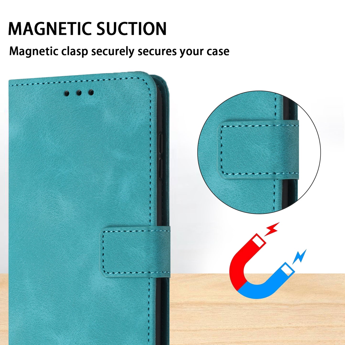 For Samsung Galaxy A16 5G / A16 4G Leather Case Solid Color Wallet Protective Phone Cover - Green