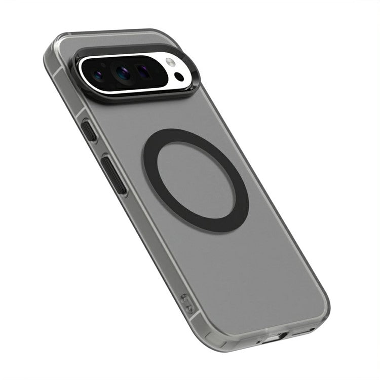 Candy Series For Google Pixel 9 / 9 Pro Case Compatible with MagSafe PC+TPU+PET Anti-Drop Phone Cover - Black
