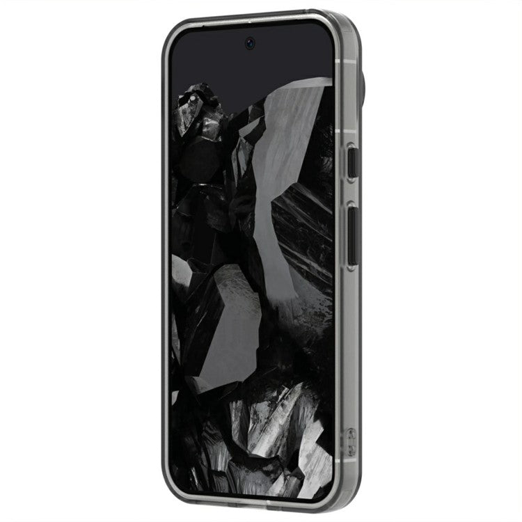 Candy Series For Google Pixel 9 / 9 Pro Case Compatible with MagSafe PC+TPU+PET Anti-Drop Phone Cover - Black