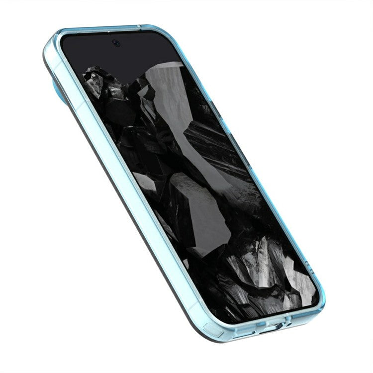 Candy Series For Google Pixel 9 / 9 Pro Case Compatible with MagSafe PC+TPU+PET Anti-Drop Phone Cover - Blue