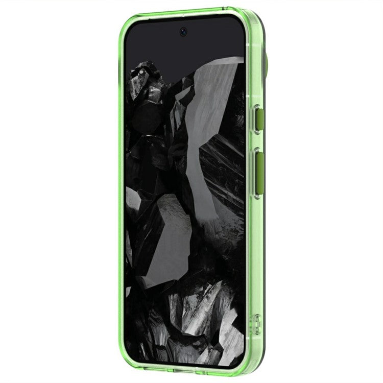 Candy Series For Google Pixel 9 / 9 Pro Case Compatible with MagSafe PC+TPU+PET Anti-Drop Phone Cover - Green