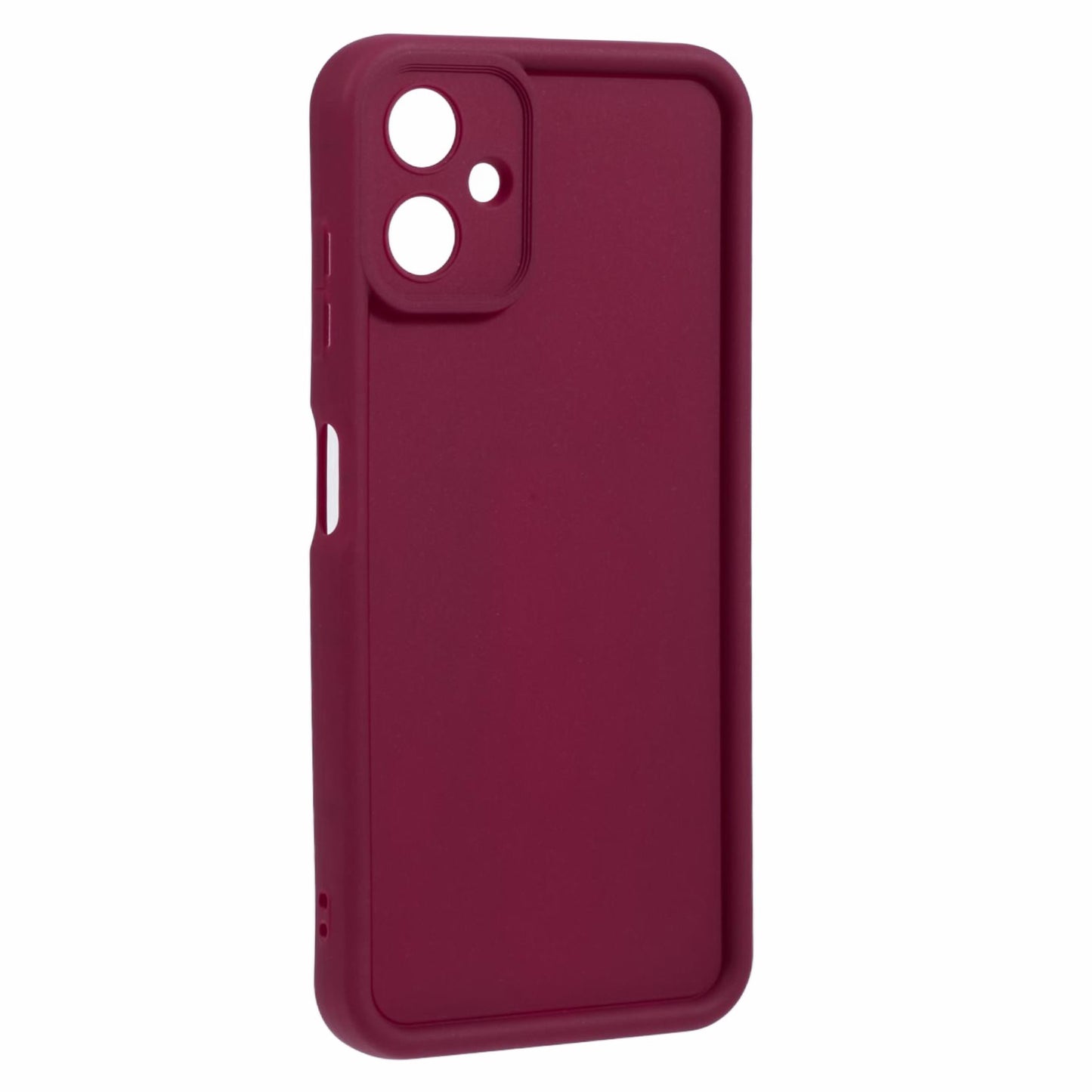 For Samsung Galaxy A06 Case Grooved Design TPU Anti-Slip Phone Cover - Red
