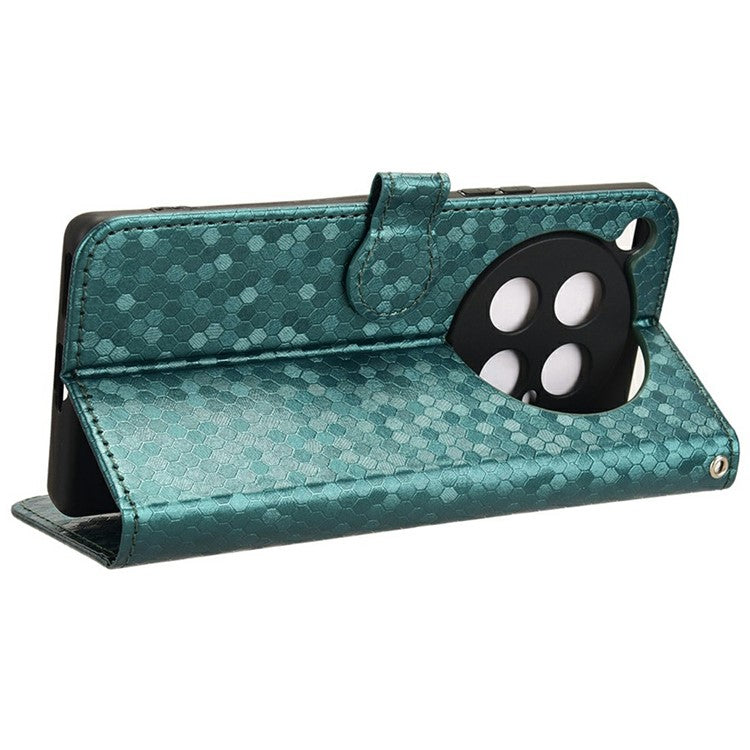 For Infinix Zero 40 4G X6860 Wallet Case Dot Pattern Imprint PU Leather Phone Cover - Green