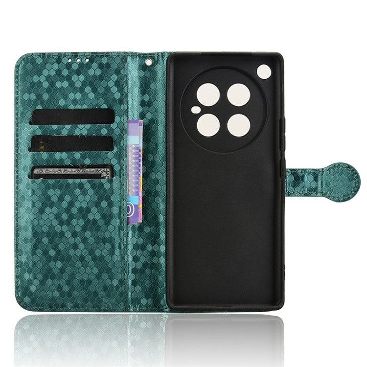 For Infinix Zero 40 4G X6860 Wallet Case Dot Pattern Imprint PU Leather Phone Cover - Green