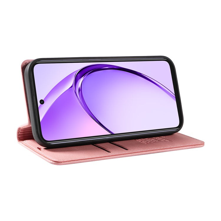 YIKATU YK-004 For Oppo A3x 4G / 5G (India) / A3 4G / 5G / A60 5G / A40 4G / A40M 4G Case Leather Skin-Touch Phone Cover Magnetic Auto-Absorbed - Pink