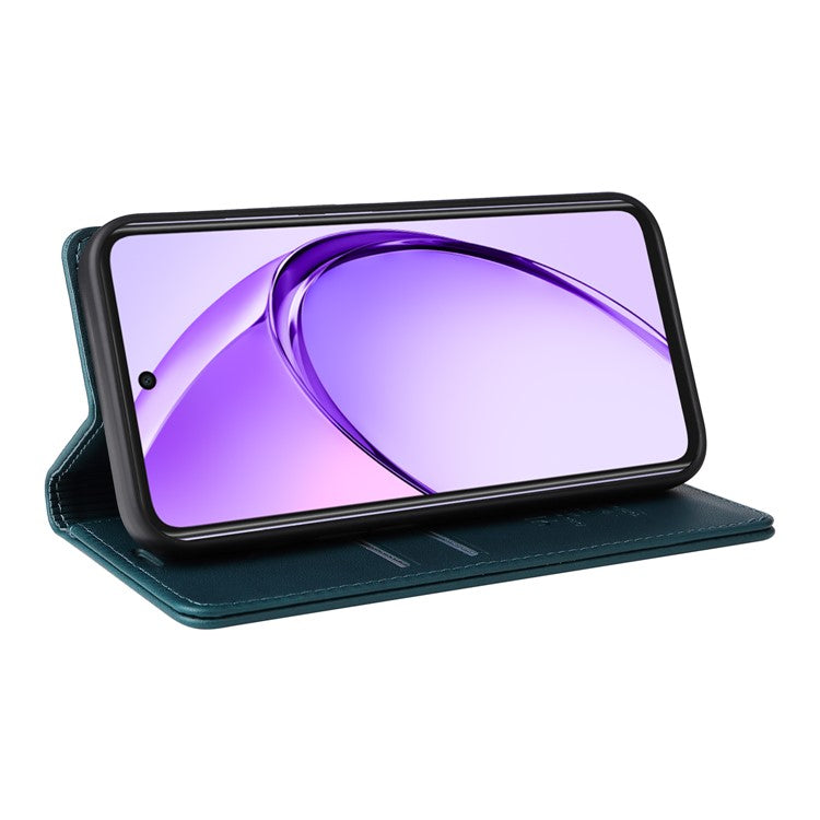 YIKATU YK-001 For Oppo A3x 4G / 5G (India) / A3 4G / 5G / A60 5G / A40 4G / A40M 4G Case Stand Leather Phone Cover Strong Magnetic Closure - Green