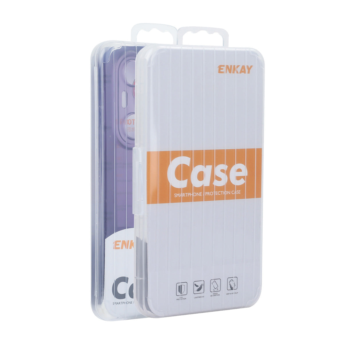 For Huawei Pura 70 ENKAY HAT PRINCE Case Four Corners Shockproof Matte TPU Phone Cover + 9H Glass Protector - White