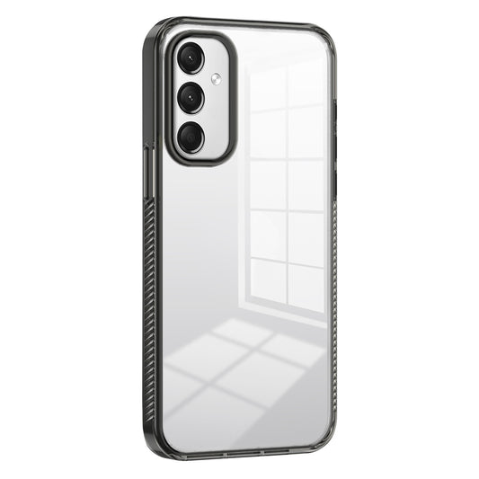 For Samsung Galaxy A16 5G / A16 4G Clear Phone Case TPU+PC Anti-Slip Drop-Proof Back Cover - Black