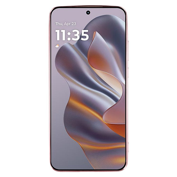 KADEM For Motorola Edge 50 Neo 5G / Moto S50 5G / Thinkphone 25 5G Case Ring Kickstand TPU Flowers Phone Cover Gradient Glitter - Rose Gold