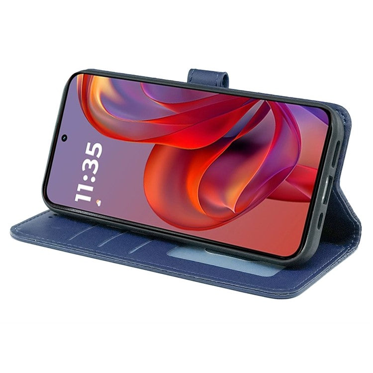 For Motorola Edge 50 Neo 5G / Moto S50 5G / Thinkphone 25 5G Wallet Phone Case Pattern Imprint Leather Flip Cover - Blue