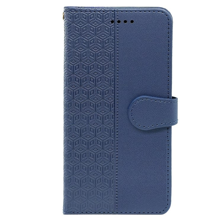 For Motorola Edge 50 Neo 5G / Moto S50 5G / Thinkphone 25 5G Wallet Phone Case Pattern Imprint Leather Flip Cover - Blue