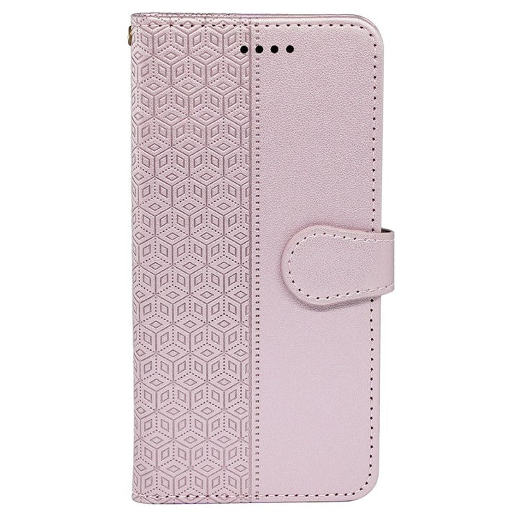For Motorola Edge 50 Neo 5G / Moto S50 5G / Thinkphone 25 5G Wallet Phone Case Pattern Imprint Leather Flip Cover - Rose Gold