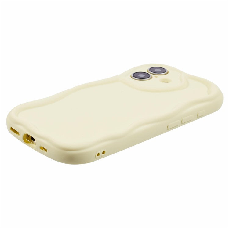 For iPhone 16 Plus Case Candy Color Phone Shell Rubberized TPU Cover - Yellow