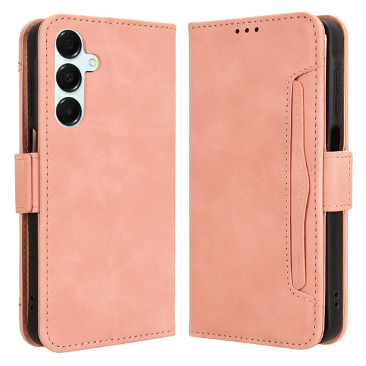 For Samsung Galaxy A16 5G / A16 4G Leather Case Phone Wallet Cover with Multiple Card Slots - Pink