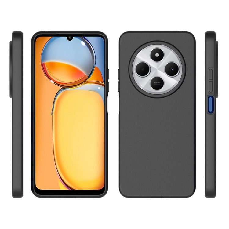 10Pcs / Pack For Xiaomi Poco C75 4G / Redmi 14R 5G / 14C 4G Case Anti-Fingerprint Soft TPU Protective Cover - Black