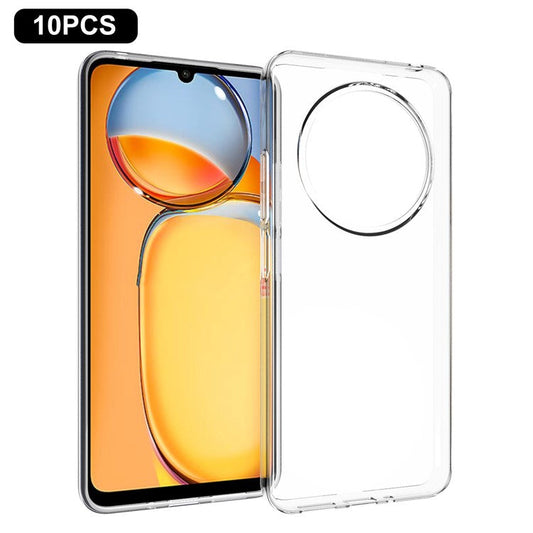 10Pcs / Pack For Xiaomi Poco C75 4G / Redmi 14R 5G / 14C 4G Clear Case Watermark-Free TPU Protective Cover