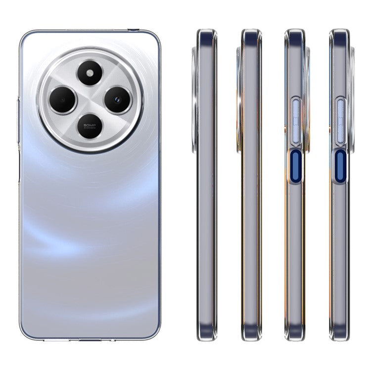 10Pcs / Pack For Xiaomi Poco C75 4G / Redmi 14R 5G / 14C 4G Clear Case Watermark-Free TPU Protective Cover