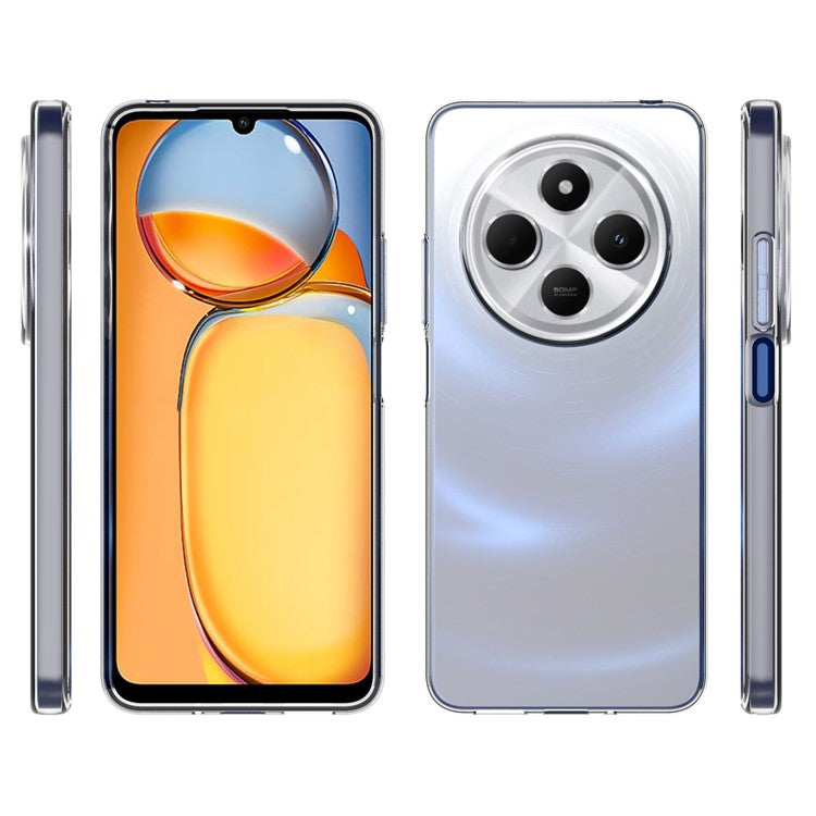 10Pcs / Pack For Xiaomi Poco C75 4G / Redmi 14R 5G / 14C 4G Clear Case Watermark-Free TPU Protective Cover