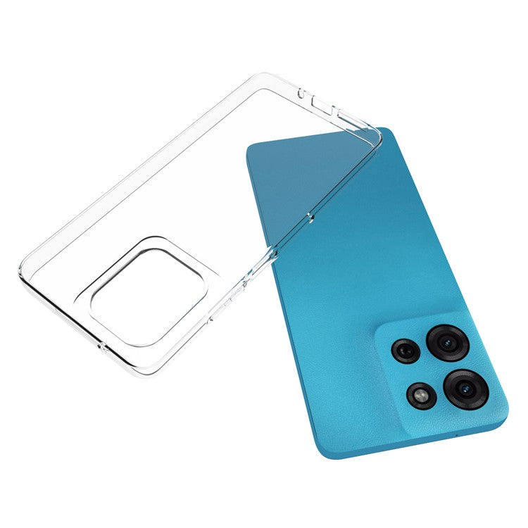 10Pcs / Pack For Motorola Moto G75 5G Clear Case Watermark-Free TPU Protective Cover