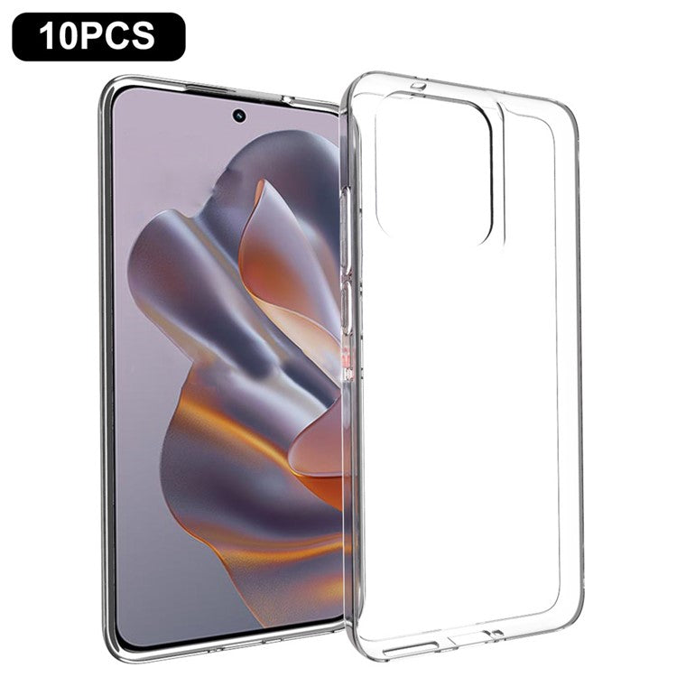 10Pcs / Pack For Motorola Edge 50 Neo 5G / Moto S50 5G / Thinkphone 25 5G Clear Case Watermark-Free TPU Protective Cover