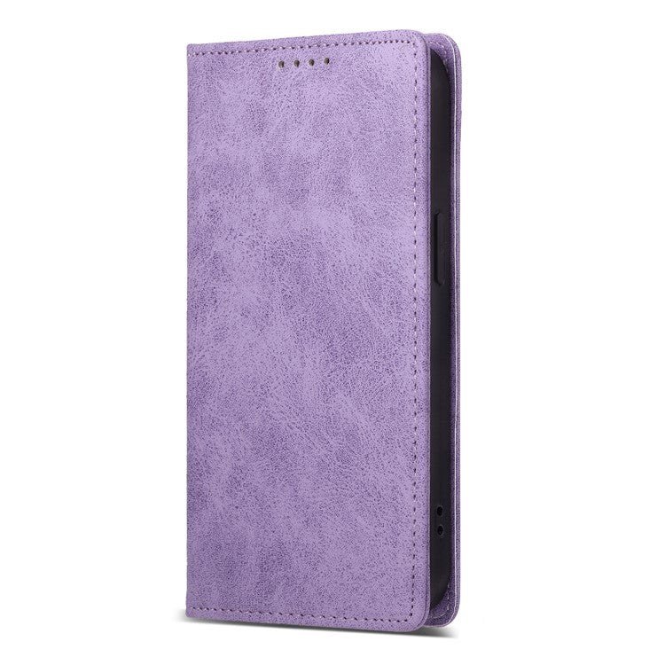 DF-05 Wallet Case For Xiaomi Poco C75 4G / Redmi 14R 5G / 14C 4G RFID Blocking PU Leather Phone Cover - Purple