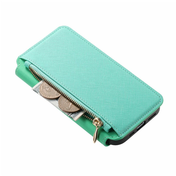 CASENEO For Huawei Pura 70 Ultra Case Cross Texture Leather Detachable Magnetic Phone Cover - Green