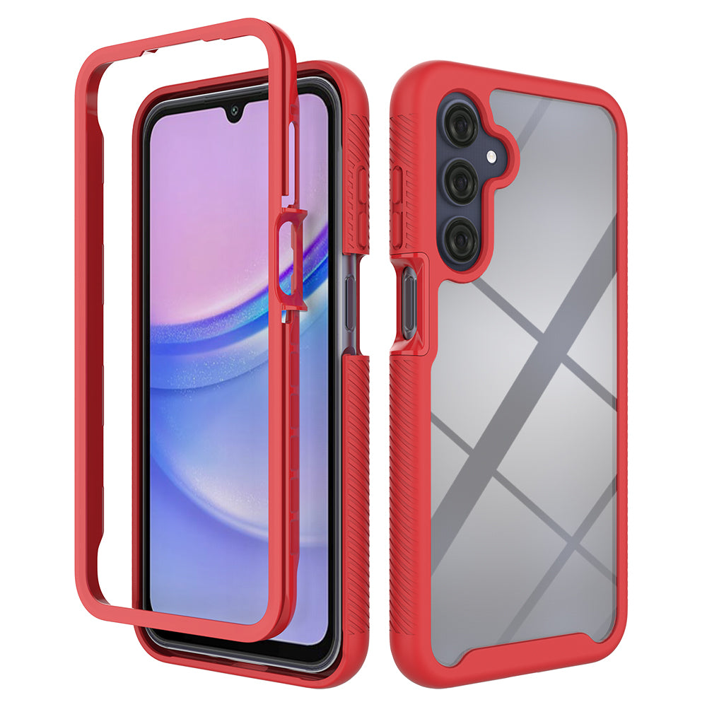 For Samsung Galaxy A16 5G / A16 4G Case Anti-Drop 2-in-1 PC+TPU Phone Cover - Red