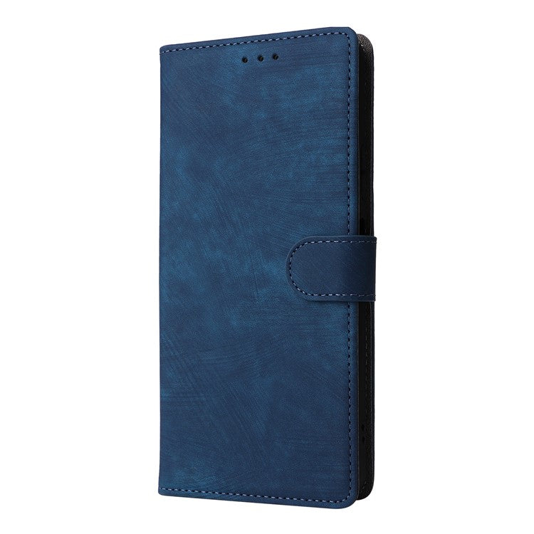 For Infinix Hot 50 4G X6882 Wallet Case RFID Blocking PU Leather Cover Stand View - Blue